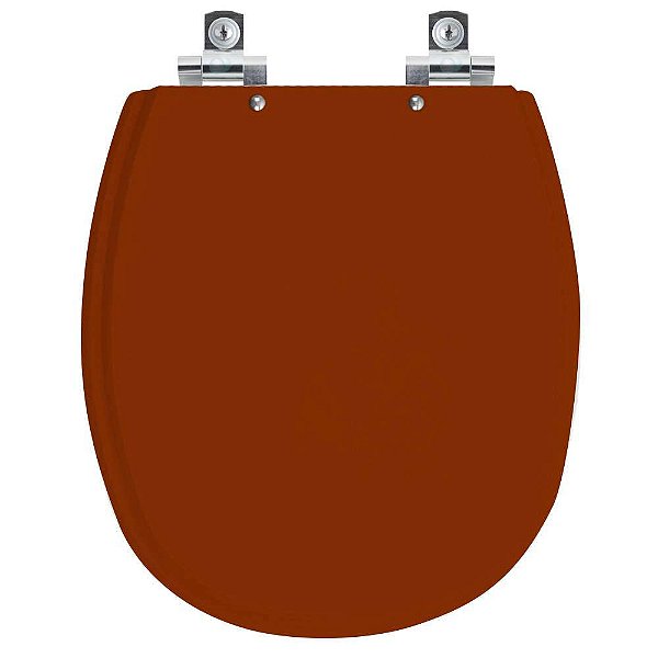 Assento Sanitário Soft Close Alamo Caramelo para vaso Santa Clara
