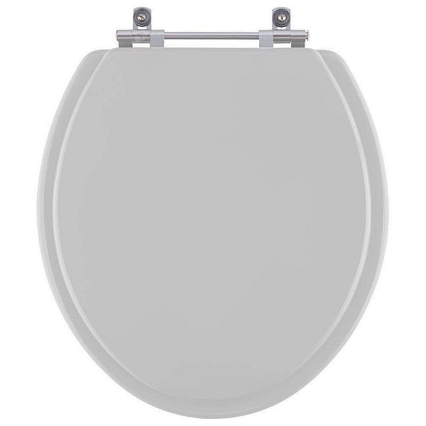 Assento Sanitario Laqueado Convencional Oval Cinza Real para vaso Deca