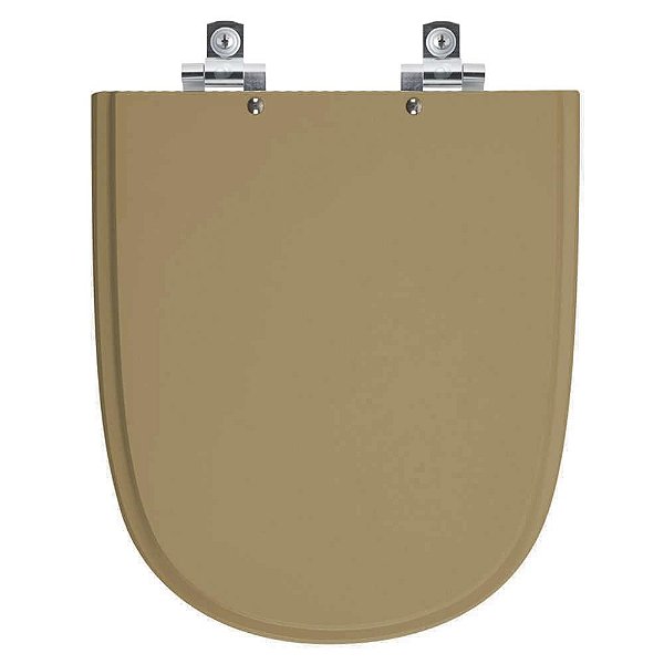 Assento Sanitário Soft Close Ezedra Amendoa  para vaso Ideal Standard