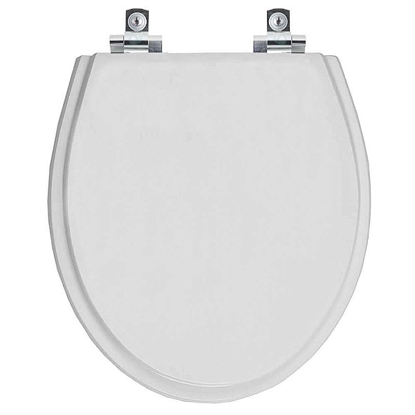Assento Sanitário com Amortecedor Windsor Cinza Real para vaso Deca