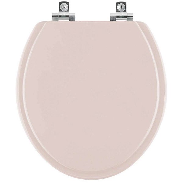 Assento Sanitário com Amortecedor Convencional Oval Salmao para vaso Icasa