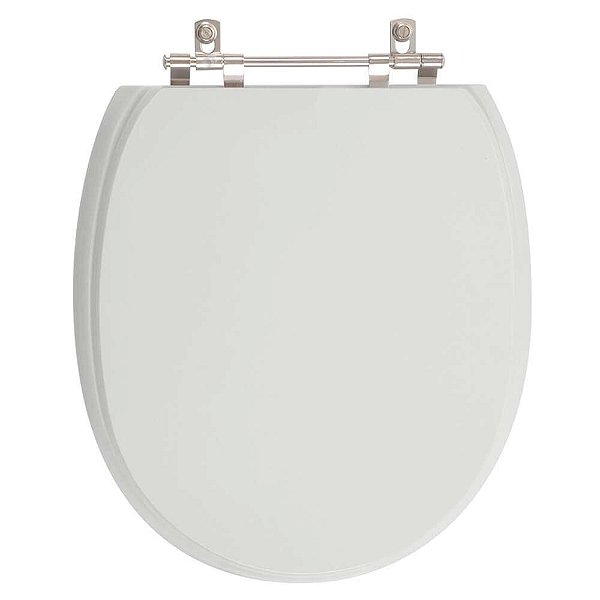 Assento Sanitário Poliester De Ville Cinza Real (Cinza Claro) para vaso Deca