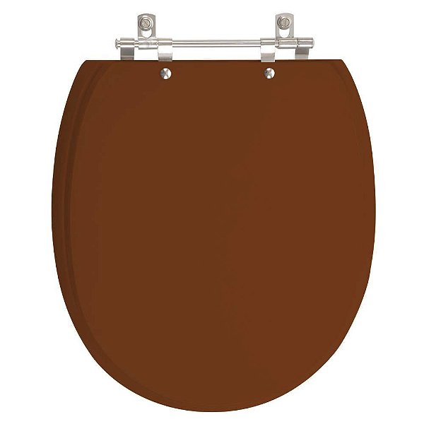 Assento Sanitário Poliester De Ville Caramelo para vaso Deca
