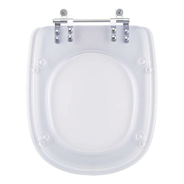 Assento Sanitário Poliéster Paris Transparente para Ideal Standard
