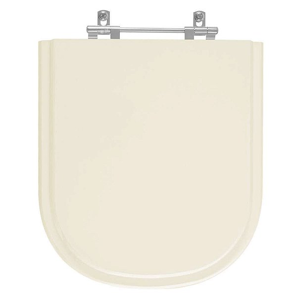 Tampa de Vaso Poliester Vogue Plus Creme Bege Claro para Bacia Deca 6lpf