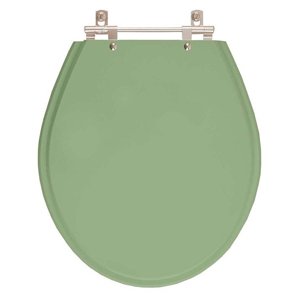 Assento Sanitário Poliester Ravena Verde Malva Para vaso Deca