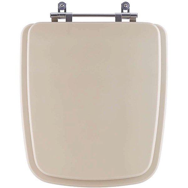 Assento Sanitário Poliester Boss Champagne Bege Fosco para vaso Incepa