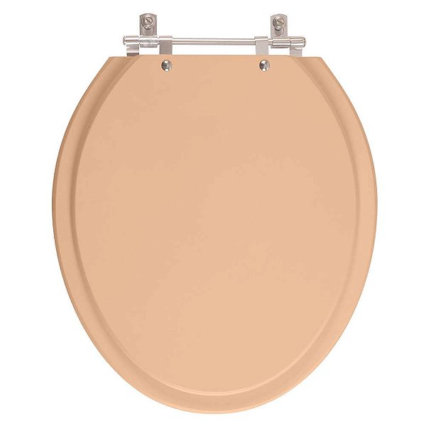 Assento Sanitário Poliester Lirio Pêssego 73 para vaso Celite