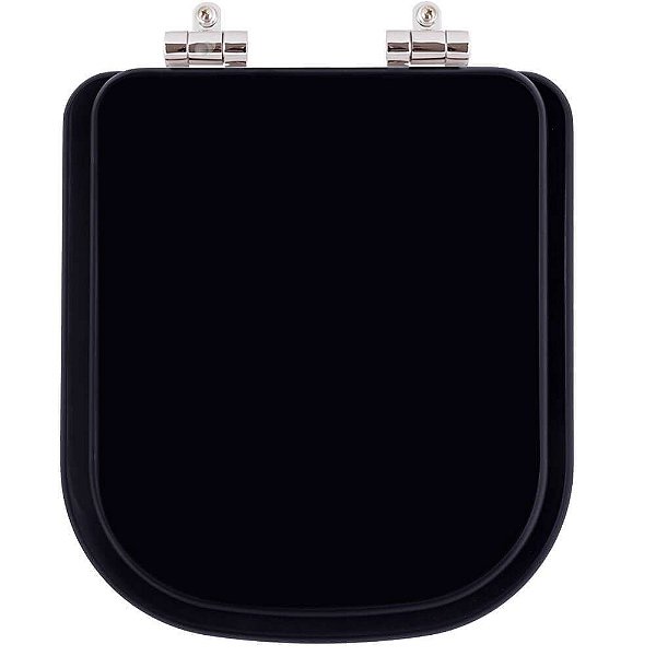 Assento Sanitário Poliester Soft Close Axis Ebano para vaso Deca