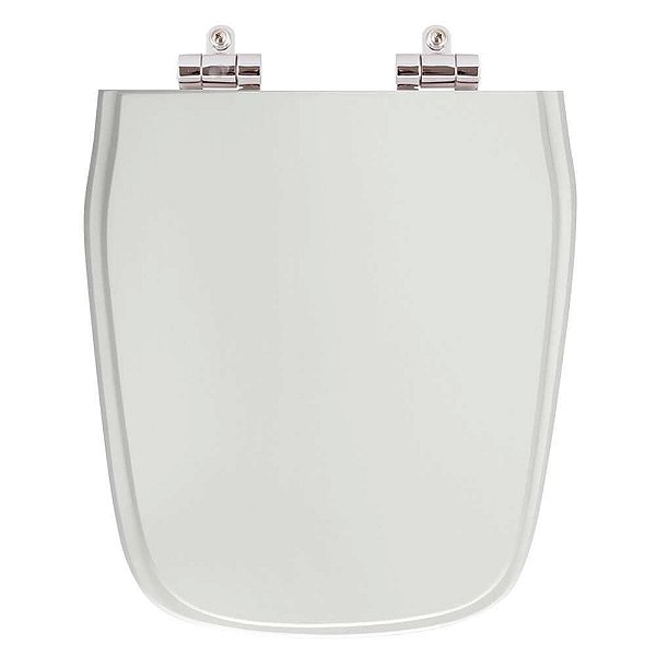 Assento Sanitário Poliester Soft Close Imperium Cinza Prata para vaso Celite