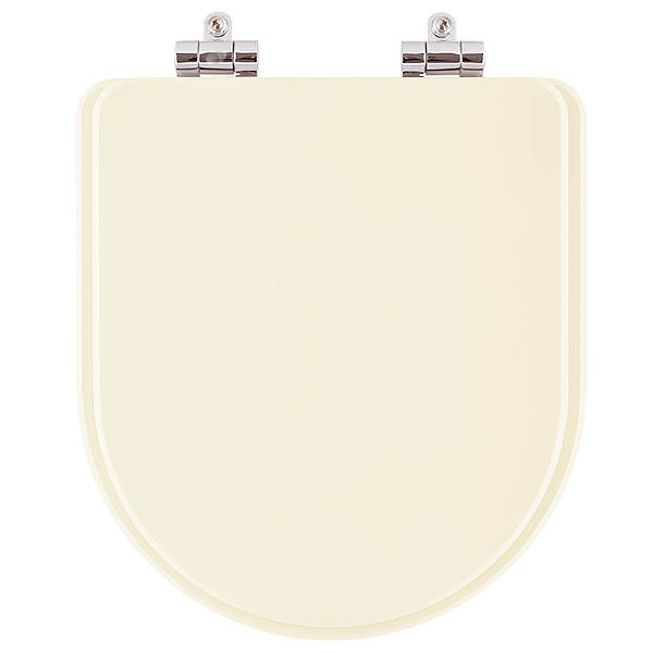 Assento Sanitario Poliester Soft Close San Remo Marfim (Bege Claro) para vaso Hervy