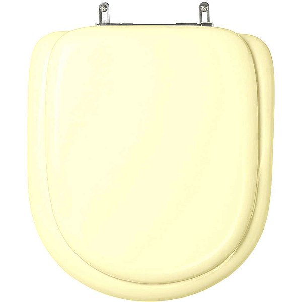 Tampa de Vaso Almofadada Valentina Marfim Bege Claro para bacia Hervy