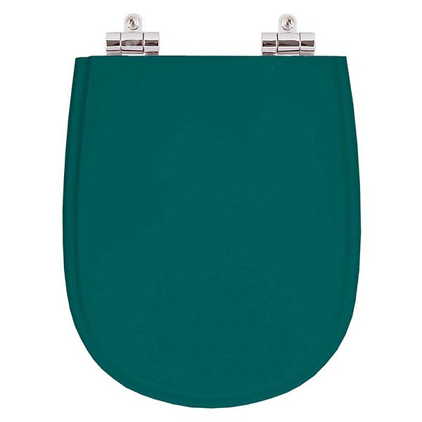 Assento Sanitario Poliester com Amortecedor Paris Verde Amazonia para Vaso Ideal Standard
