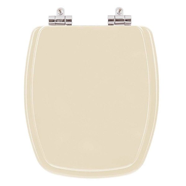 Assento Sanitario Poliester com Amortecedor Stylus Marfim (Bege) para Vaso Celite