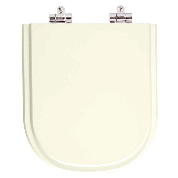 Assento Sanitario Poliester com Amortecedor Life Pergamon (Bege Claro) para Vaso Celite