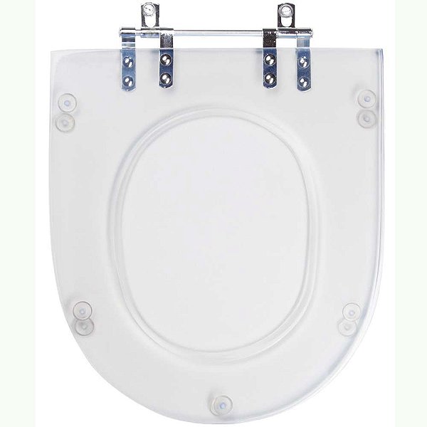Assento Sanitario Poliester Riviera Transparente para vaso Celite