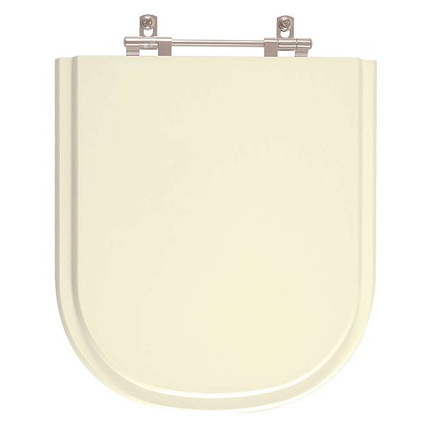 Tampa de Vaso Poliester Flox Bege Marfim para bacia Fiori