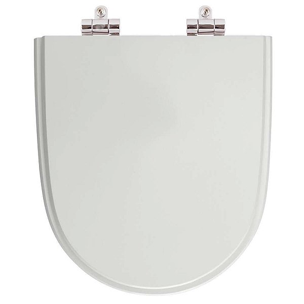 Assento Sanitario Poliester com Amortecedor Mondiale Cinza Prata para Vaso Celite