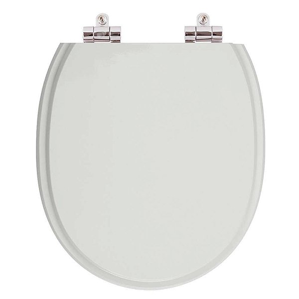 Assento Sanitario com Amortecedor Village Cinza para Vaso Deca