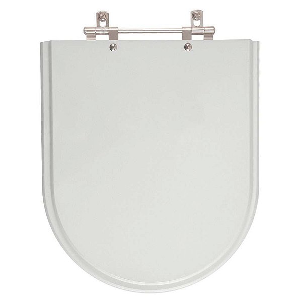 Tampa de Vaso Poliester Valentina Cinza Claro para bacia Hervy