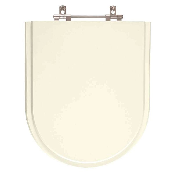 Tampa de Vaso Poliester Luna Bege Palha para bacia Icasa