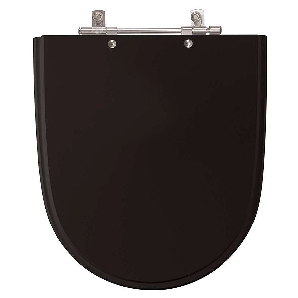 Assento Sanitário Mondiale Preto para vaso Celite