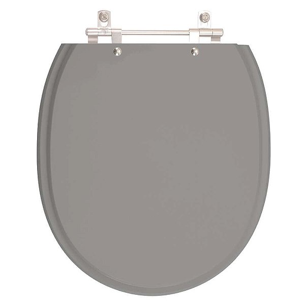 Assento Sanitário Village Cinza Vip (Cinza Escuro) para vaso Deca