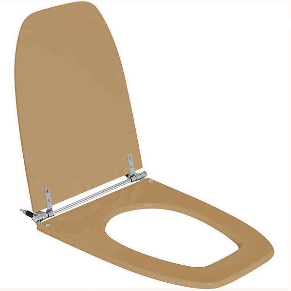 Assento Sanitário Scala Amêndoa para vaso Ideal Standard