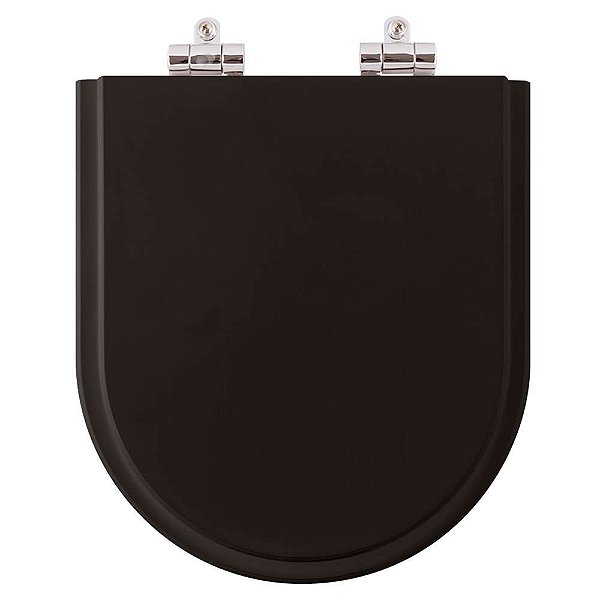 Assento Sanitário Poliester Soft Close Smart Preto para vaso Celite
