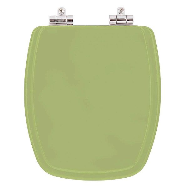 Assento Sanitário Poliester Soft Close Stylus Verde Itapoa para vaso Celite