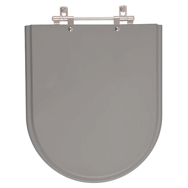 Assento Sanitario Poliester Carrara Cinza Vip (cinza escuro) para vaso Deca