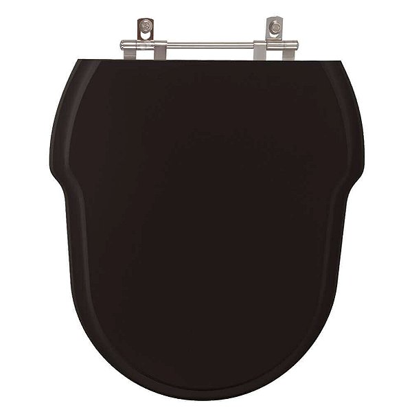 Assento Sanitário Poliester Hampton Preto para vaso Incepa