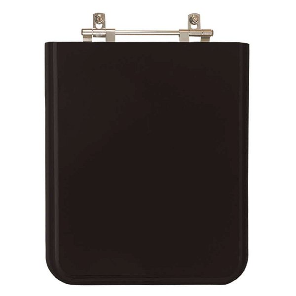 Assento Sanitario Poliester Square Preto para vaso Incepa