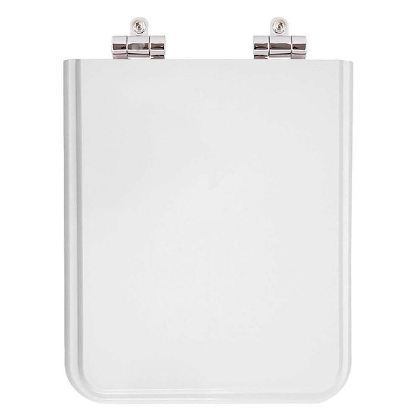 Assento Sanitário Poliester Soft Close Square Branco para vaso Incepa