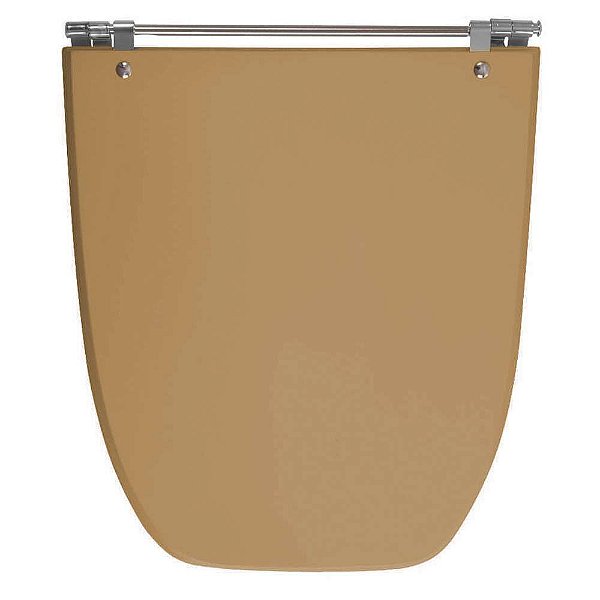 Assento Sanitário Poliester Scala Amendoa para vaso  Ideal Standard