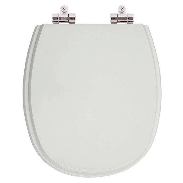 Assento Sanitário Soft Close Aspen Cinza Real para vaso Deca