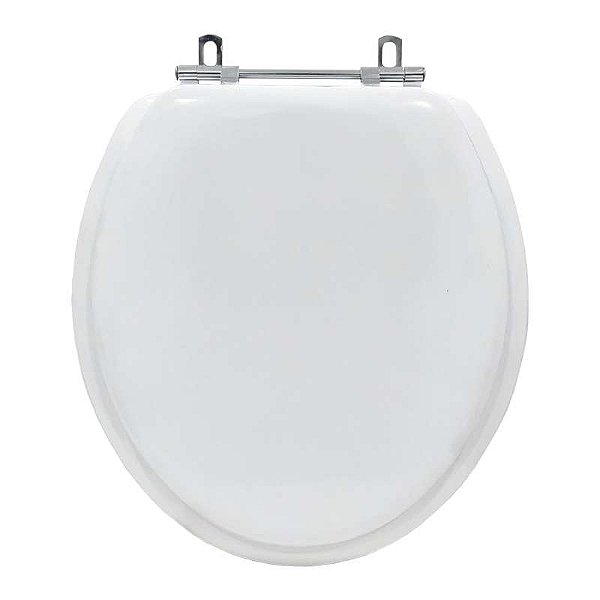 Assento Sanitário Almofadado Oval Branco para vaso Hervy