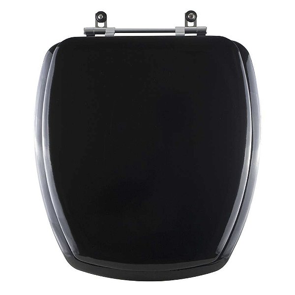 Assento Sanitário Almofadado Thema Preto para Louça Incepa