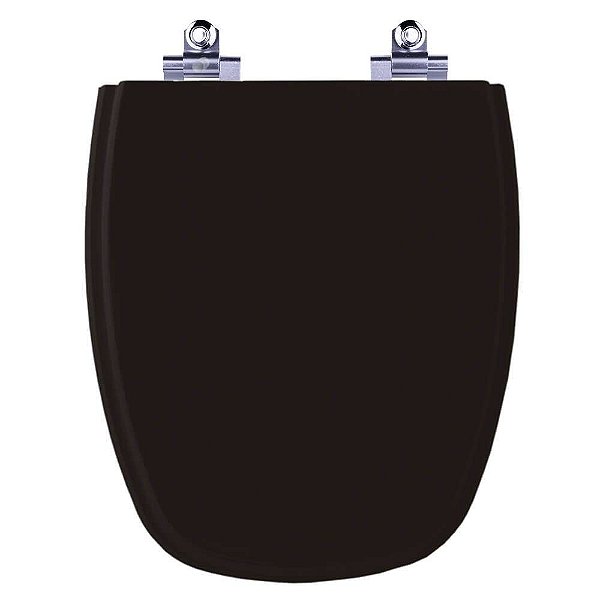 Assento Sanitário Laqueado Soft Close Monte Carlo Preto para vaso Deca