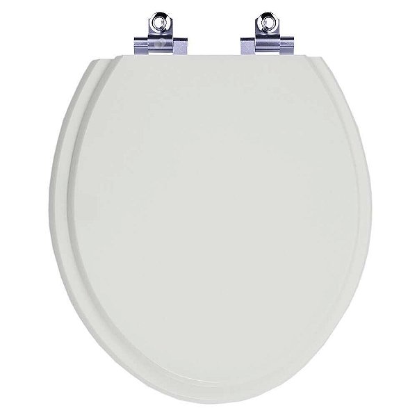 Assento Sanitário Laqueado Soft Close Convencional Cinza Claro para vaso Icasa