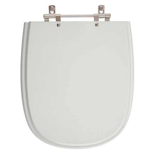 Assento Sanitario Poliester Dona Beja Cinza Claro para vaso Santa Clara