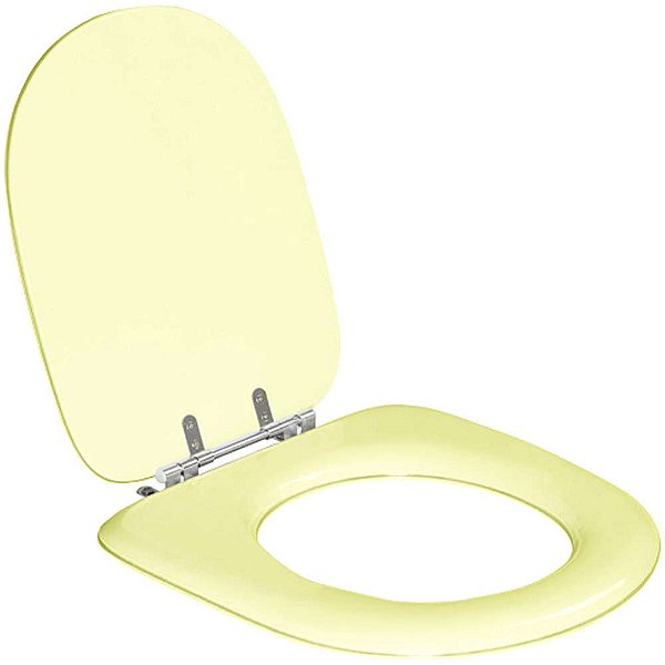 Assento Sanitário Almofadado Greca Bege Claro para vaso Belize