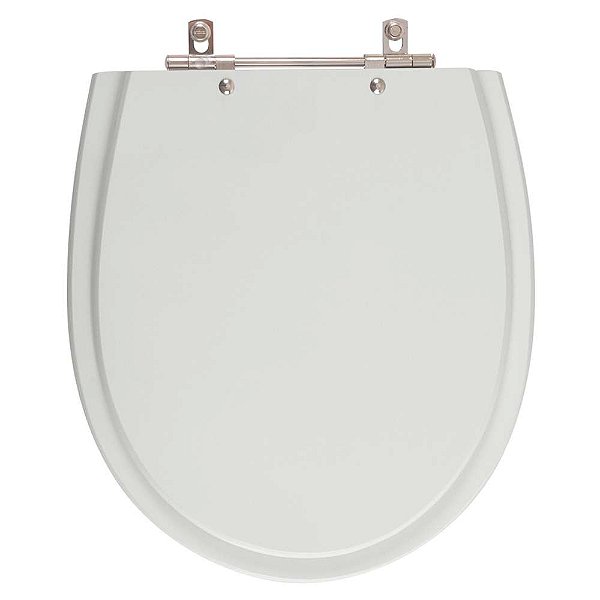 Assento Sanitario Poliester Polo Cinza Claro para vaso Hervy