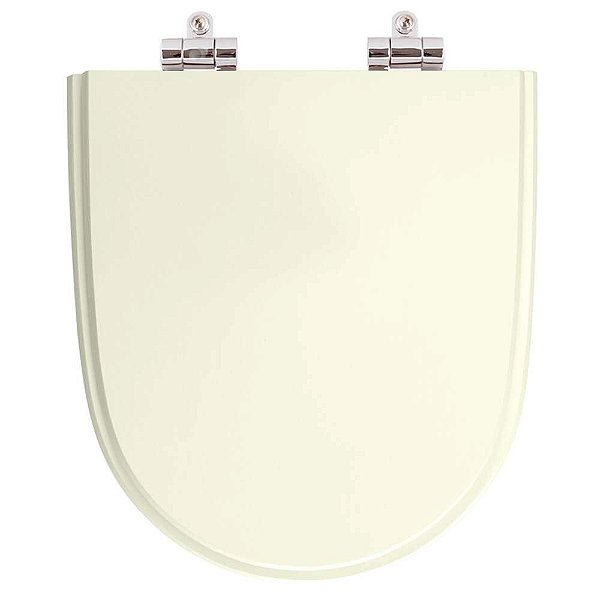 Assento Sanitario Poliester com Amortecedor Mondiale Pergamon (Bege Claro) para Vaso Celite