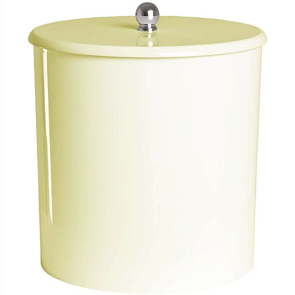 Cesto de Lixo Laqueado Bege Claro