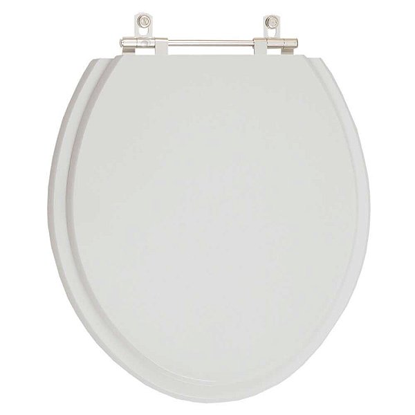 Tampa de Vaso Sanitário Poliéster Fiori Cinza Claro para bacia Fiori