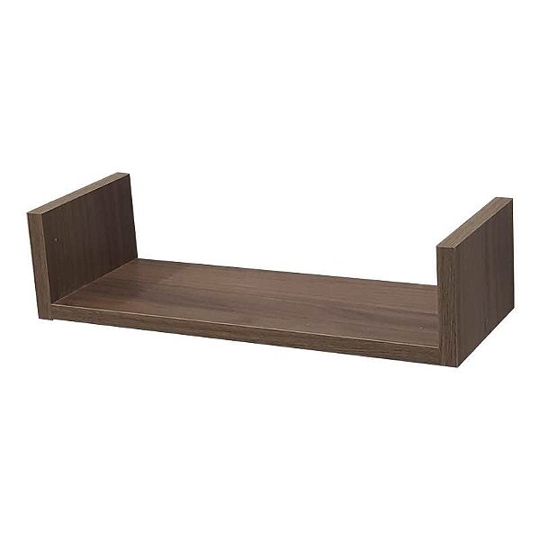 Prateleira U 40 x 15cm Nogal Suporte Invisível