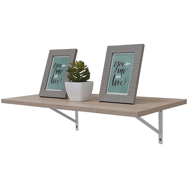 Prateleira 70 x 30cm Carvalho Com Mão Francesa