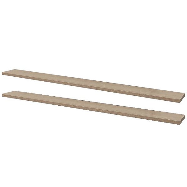 Kit 2 Prateleiras 90 x 20cm Carvalho Suporte Invisível