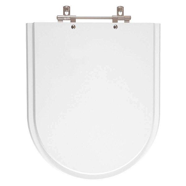 Tampa de Vaso Sanitário Poliéster Jasmim Branco para bacia Fiori